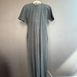 COS heather grey jersey barrel leg Jumpsuit